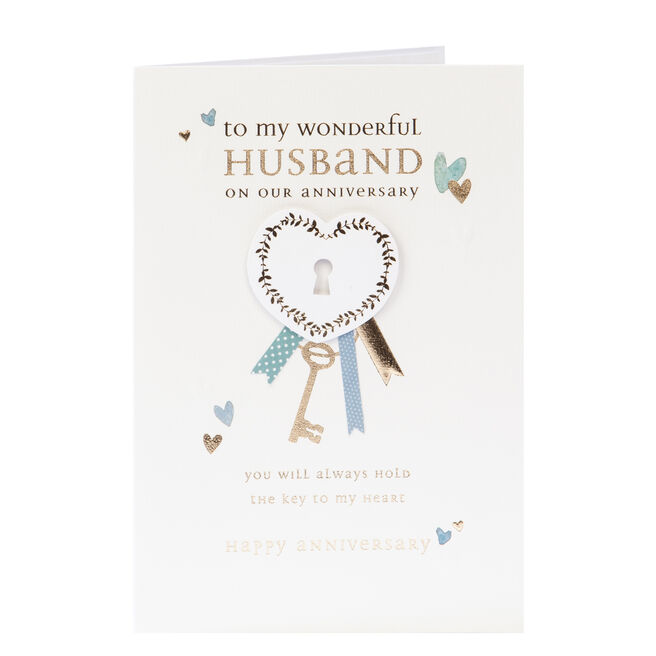 Anniversary Card - To My Wonderful Husband 