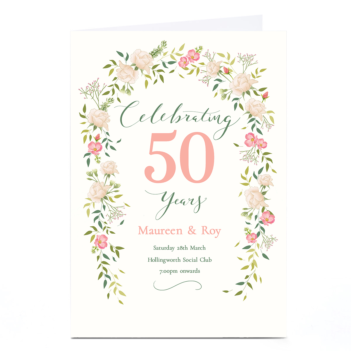 Personalised Anniversary Invitation - Celebrating Years