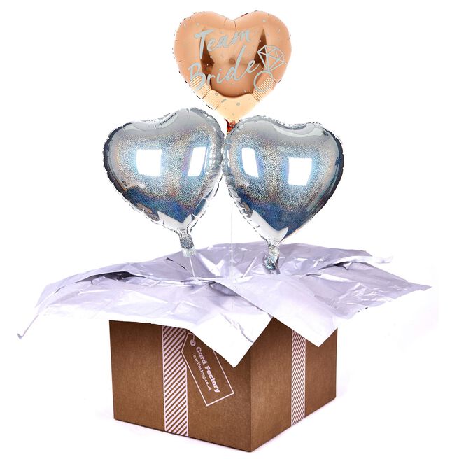 Hen Party Team Bride Balloon Bouquet - DELIVERED INFLATED!