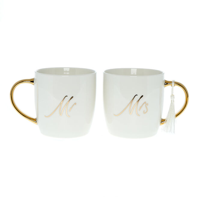 Mr & Mrs Twin Mug Boxed Gift Set