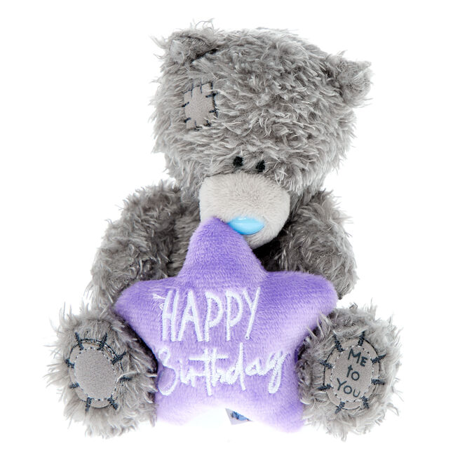 Me to You Tatty Teddy Happy Birthday Purple Star Bear