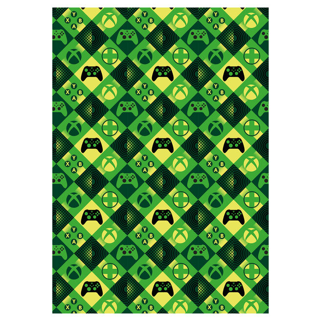 XBOX Wrapping Paper - 2 Sheets & 2 Tags